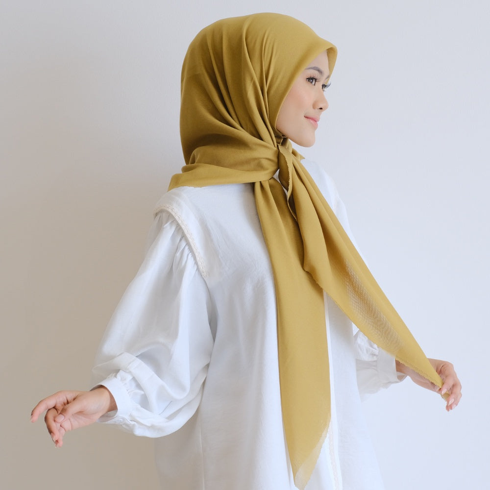 Image of Eclemix Dinara Plain Hijab | Hijab Polos Segiempat Paris Japan Premium